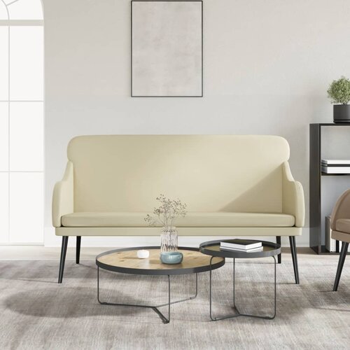  Klupa krem 110 x 76 x 80 cm od umjetne kože Cijene
