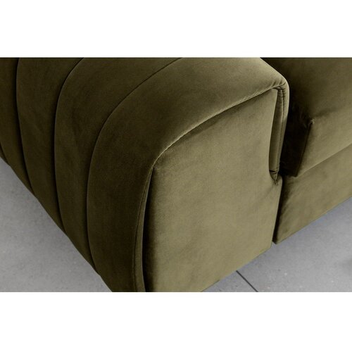 ELTAP Kaki zelena bar&amp;scaron;unasti sklopiva sofa 261 cm Laurence &amp;ndash; Slike
