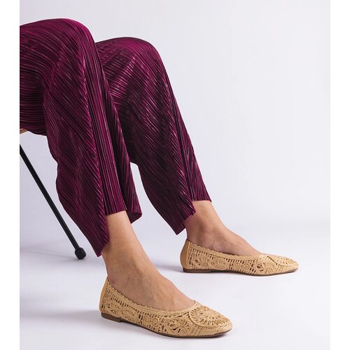 Gemre Beige woven ballet flats Salinela Cijene