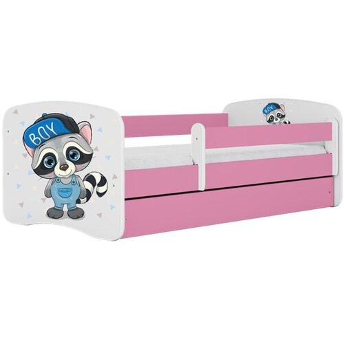 HAPPYKIDS Dječji krevet Dreamy rakun 180x80 bez madraca bez ladice Rozičasta Cene