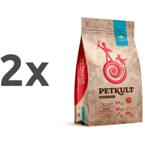 Petkult sensitive care adult, medium - riba 2 x 12 kg Cene