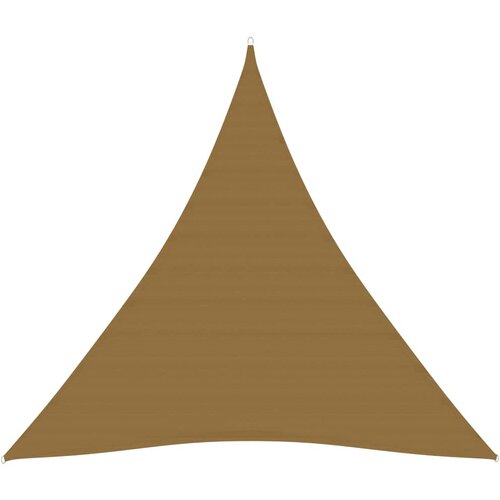 VidaXL Senčno jadro 160 g/m&amp;sup2; taupe 4x4x4 m HDPE Slike