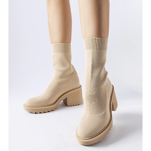 Gemre Beige ankle boots with elastic upper Cadiz Cijene