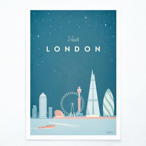 Travelposter Poster London, A3 Slike