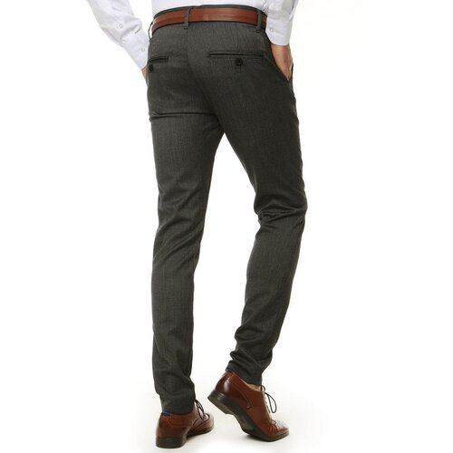 DStreet Men's Dark Grey Trousers UX2550 Cene
