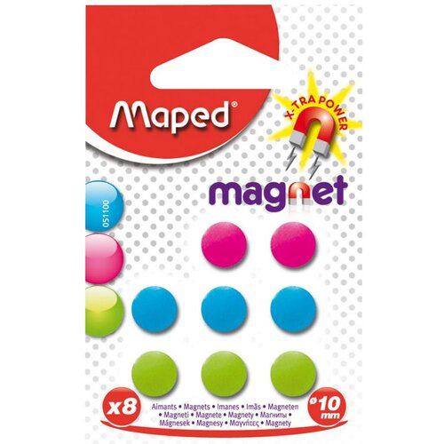 Maped Magneti, fi-10 mm, 8 kosov Slike
