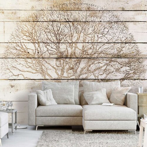  Tapeta - Tree on Boards 400x280 Cijene