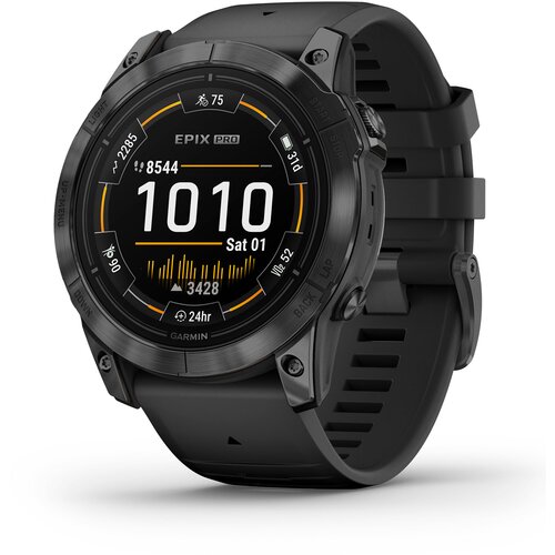 Garmin epix Pro (Gen 2) 3.56 cm (1.4) AMOLED 51 mm Digital 454 x 454 pixels Touchscreen Grey Wi-Fi GPS (satellite) Slike