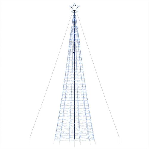 VidaXL LED božićno drvce sa &amp;scaron;iljcima 1534 LED plavo 500 cm Slike