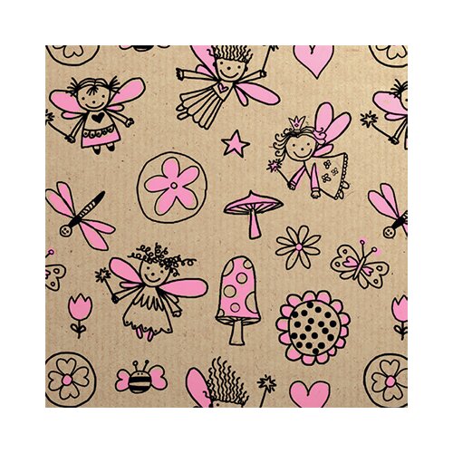 The Unique Paper Company Ukrasni papir R Doodles Fairy Slike