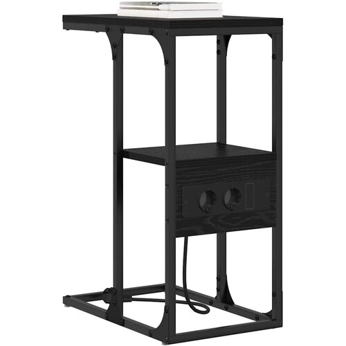  Noćni ormar Crni hrast 41,5 x 26 x 60,5 cm Konstruirano drvo Slike