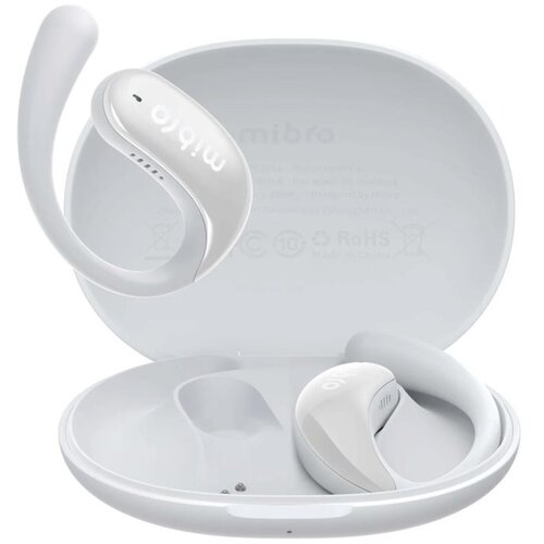 Mibro OpenEar Pro white headphones with charging case Slike