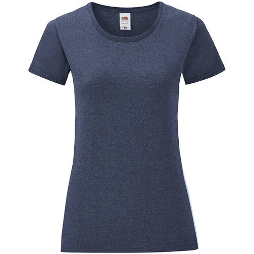 Fruit Of The Loom Navy blue Iconic women&amp;#039;s t-shirt in combed cotton Slike