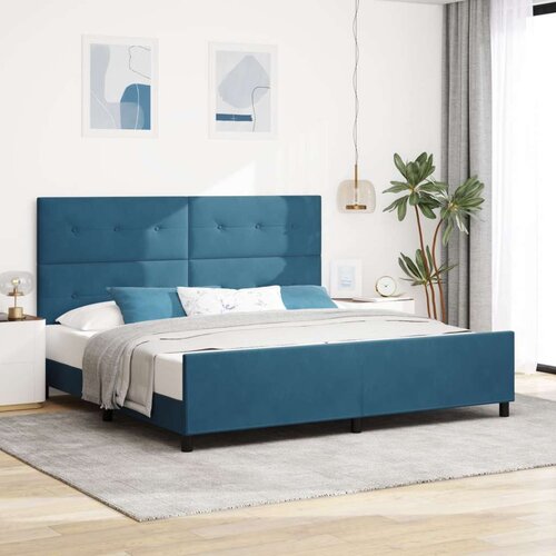  Krevet Okvir Tamnoplavi 200x200 cm Bar&amp;scaron;un Slike