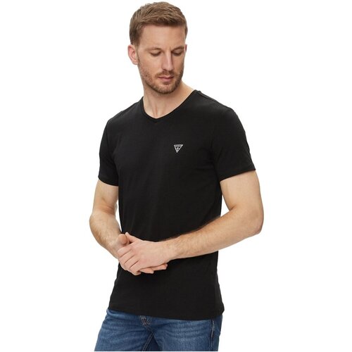Guess Majice s kratkimi rokavi U97M01 KCD31 Črna Slike