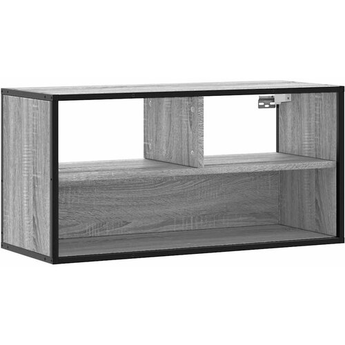 Maison Chic TV omarica - TV enota - Televizijska omarica siva sonoma 80x31x39,5 cm inženirski les in kovina, (21700881) Slike