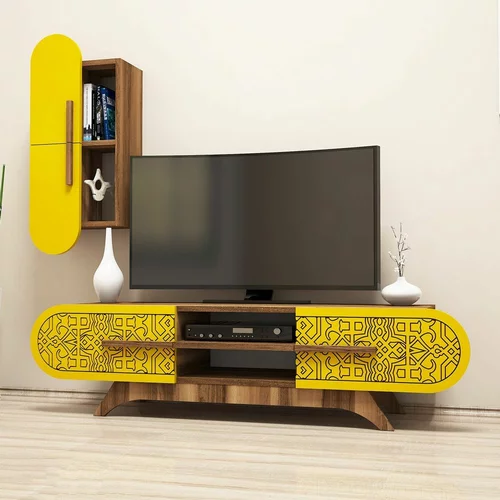 Woody Fashion Defne - oreh, rumena TV omarica, (20863070)