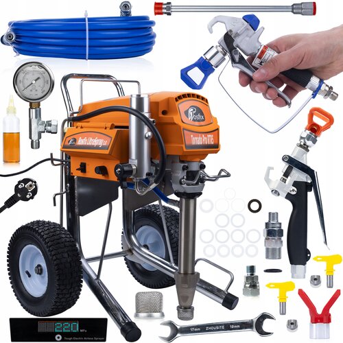 Rosfix Set za barvanje in kitanje Tornado Pro RTR5 UltraSpray 2200W 22MPA 6,5L/min + Barvni in kitanjski pištol Black Rain BR450, (21656734) Cene