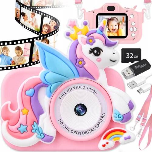  48Mpx otro&amp;scaron;ki fotoaparat LCD samorog roza 32GB SD kartica Slike