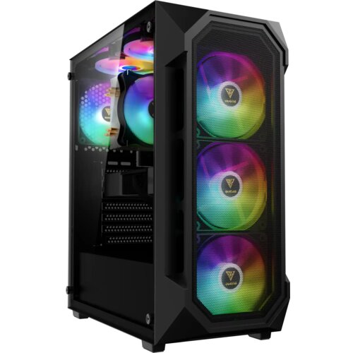 Gamdias AURA GC1 Elite ARGB Midi Tower kući&scaron;te, 4 ventilatora, kaljeno staklo Cene