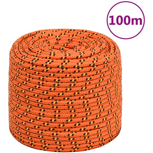 vidaXL Brodski konop narančasti 10 mm 100 m od polipropilena Cijene