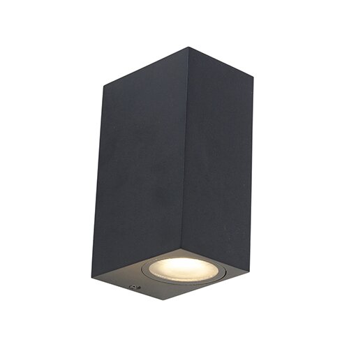 QAZQA Set van 3 smart wandlampen zwart 2-lichts IP44 - Baleno Cene