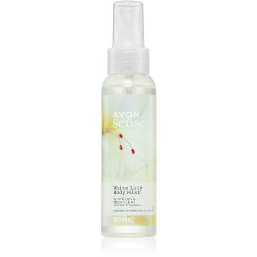 Avon Senses White Lily & Musk osvežujoče pršilo za telo 100 ml Cene