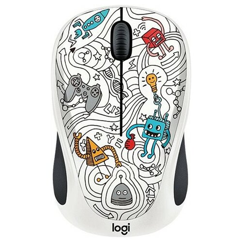 Logitech M238 Wireless Doodle Collection, techie white bežični miš Slike