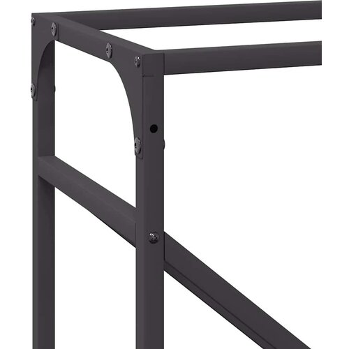  Stalak za drva crni 40x25x100 cm hladno valjani čelik Slike