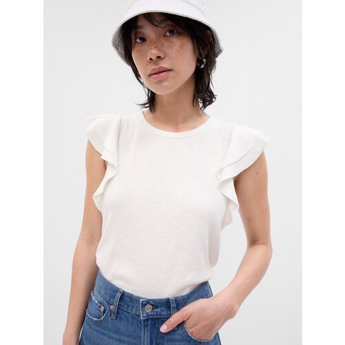 GAP T-shirt with ruffle sleeves - Women Cijene