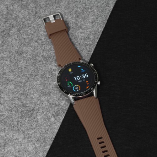  narukvica relief za smart watch 22mm braon Cene