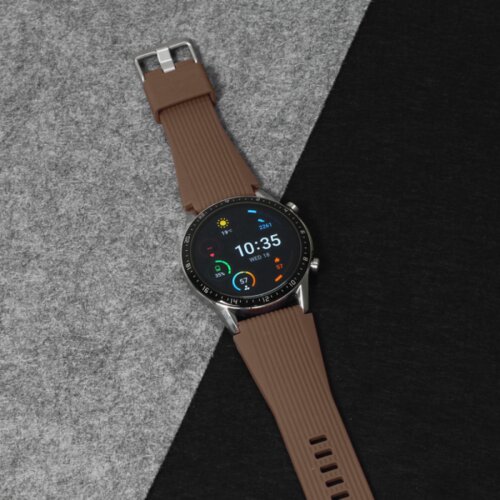  Narukvica relief za smart watch 22mm braon Cene