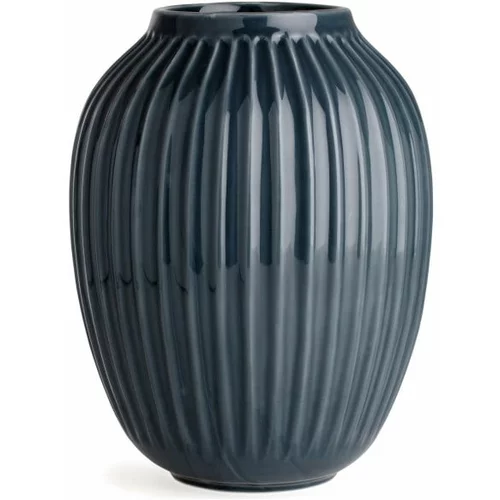 Kähler Design Antracitno siva keramična vaza Hammershoi, višina 25 cm