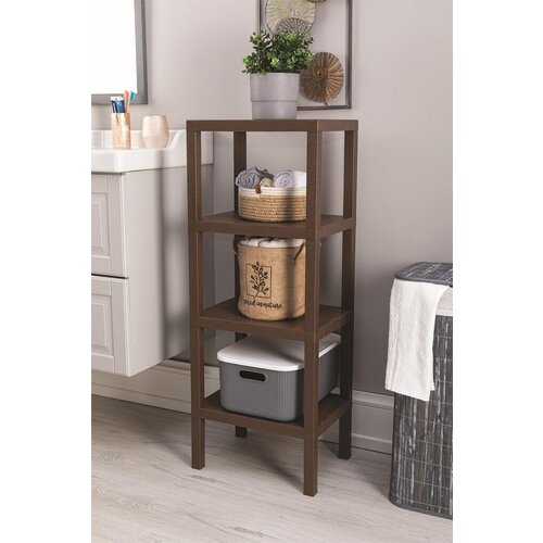 Lessentiel Maison plastična polica OMS-2115, 38x100x29cm, Braon Slike