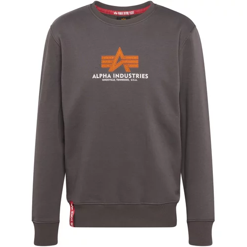 Alpha Industries Majica barva blata / oranžna / bela