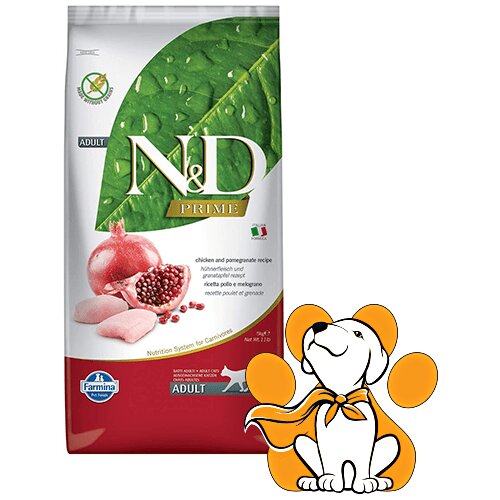 N&d prime Adult Chicken & Pomegranate Recipe 5kg, Bez Žitarica za Odrasle Mačke Slike