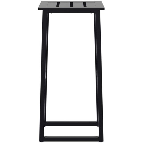 VidaXL barski stolci 4 kom crni 38x38x80 cm od čelika obloženog prahom Slike