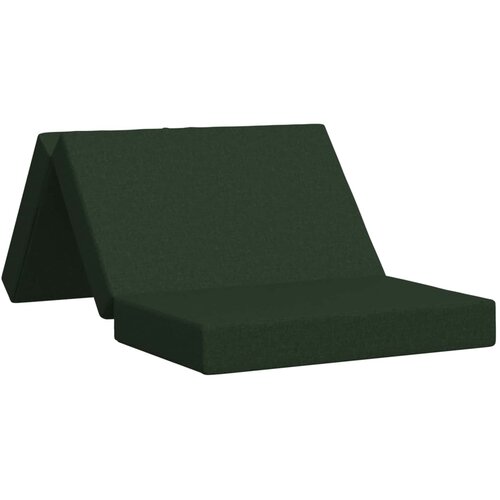 vidaXL Zložljiv kavč postelja 80 x 67 x 45 cm Temno zelena, (5000295213) Cene