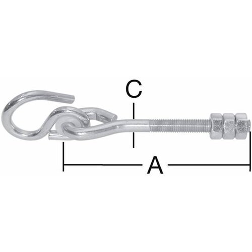  Stropna kuka 140x8,9 vz. Cene