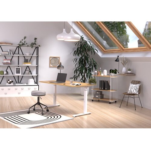 Germania Radni stol s pločom stola u dekoru hrasta 80x140 cm Downey &amp;ndash; Slike