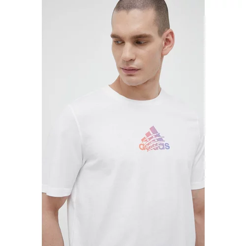Adidas Pamučna majica boja: bijela, s tiskom