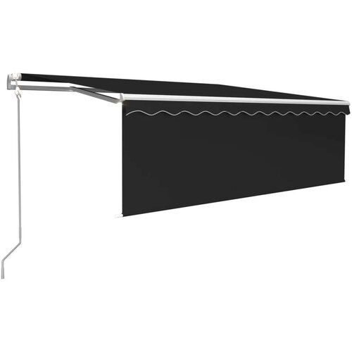 VidaXL Automatska tenda s roletom i senzorom LED 4 5 x 3 m antracit Slike