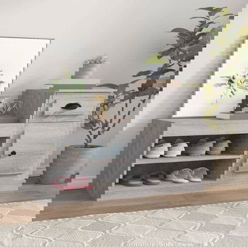 Ormarić za cipele boja hrasta 100x42x60 cm konstruirano drvo Slike