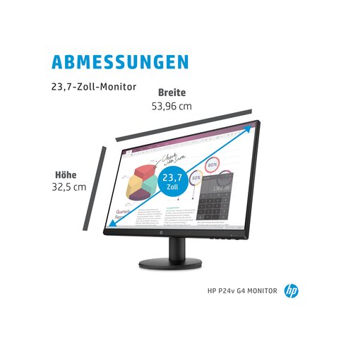 HP P24v G4 (9TT78AA) 23.8&amp;quot;, 1920x1080, 60Hz, 5ms, IPS monitor Slike