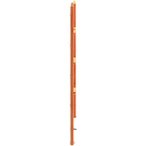 VidaXL Vzglavje Voskan Rjava 160 cm Trd Les Bor Slike