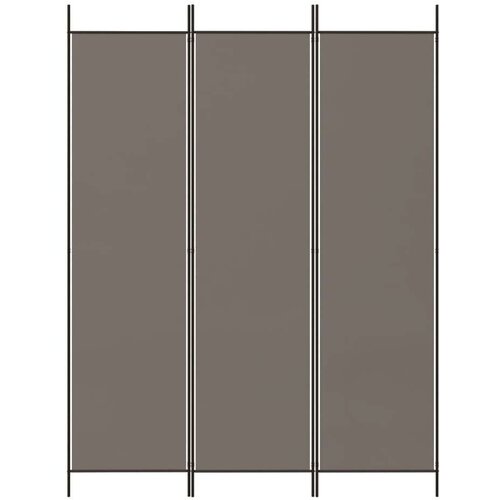  pregrada s 3 panela antracit 150 x 220 cm od tkanine Slike