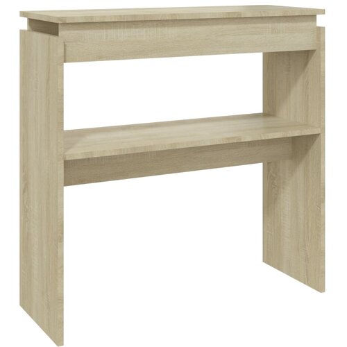 Maison Chic konzolna miza - miza ob steni sonoma hrast 80x30x80 cm iverna plošča, (21786132) Cene