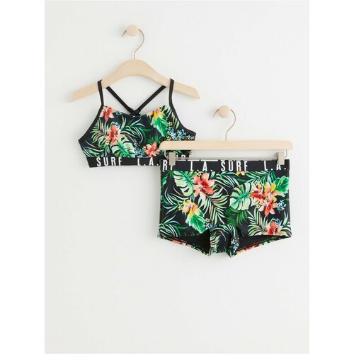 Lindex kupaći kostim - Bikini with tropical flowers Cene