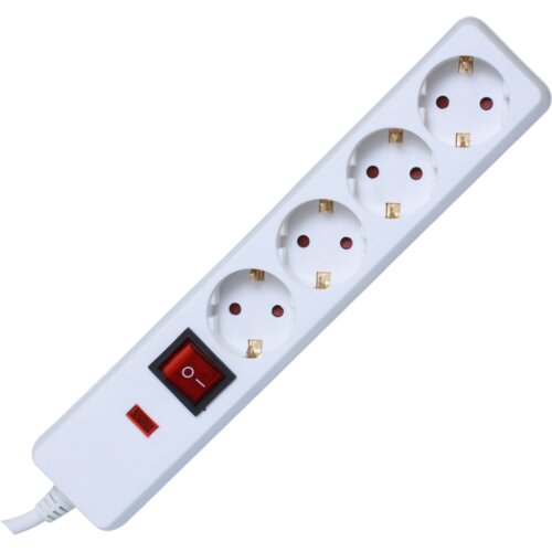 Home Podalj&scaron;ek z za&scaron;čito, 4 vtičnice, 1.5mm&sup2;, 1.5 met - NVT 04K/WH Cene