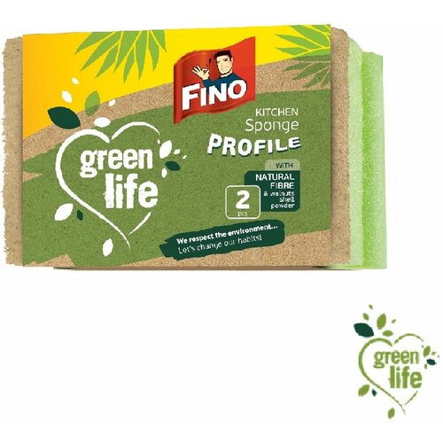 Fino green life profilisani sunđer 2 komada Slike